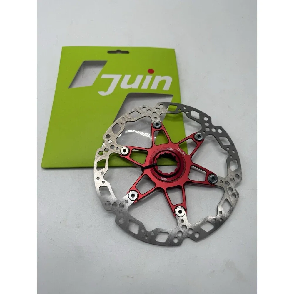 Juin RT01 Centerlock Bicycle Disc Brake Rotor, Red, 160mm Bike Race Enthusiasts